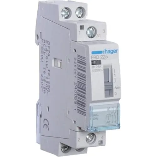 Contactor manual, 25A, 2NA, 24V