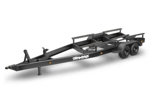 TRAXXAS #TRX10650 Tandem-Achsen Boots-Anhänger - Bootsauflieger im Maßstab 1:10, bereit für den Einsatz, ideal für Modellbau-Enthusiasten und Onroad-Abenteuer.
