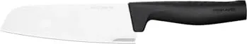 Fiskars Hard Edge Santoku Knife - Santokumesser, 16.1 cm, mit scharfer Klinge für präzises Schneiden und vielseitige Einsatzmöglichkeiten in der Küche