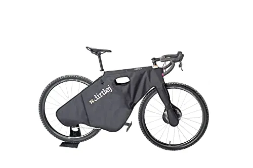 Dirtlej Bikeprotection Bikewrap Gravelbike - Fahrradkoffer & Fahrradtransporttaschen, gepolsterter Transportschutz für Fahrräder mit robuster Außenmaterial und einfacher Montage für optimalen Schutz während des Transports.