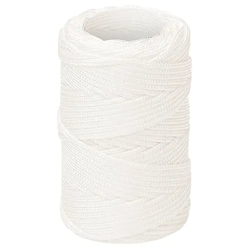 vidaXL Bootsseil Ankerleine Festmacher Tauwerk PP Leine Seil Tau Polypropylenseil Geflochten Flechtleine Weiß 2mm 250m Polypropylen