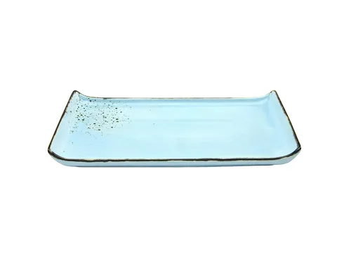 Barbequeplatte NATURE COLLECTI LBH 33x16.50x2 cm blau