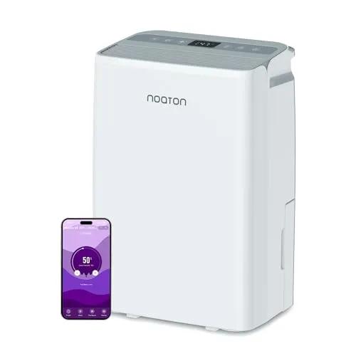 Noaton® DF 4220 WiFi HEPA Luftentfeuchter mit WLAN App, 20L/24H, HEPA-Luftreiniger, Timer, mit Ablaufschlauch, 2,2 L-Wassertank, Automatischer Abtauung, Wäschemodus, 5 Modi, Leise, für Raum 70 m2