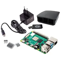 RPI4 BBDL 8GB - Raspberry Pi 4 B Black-Bundle - Sonstige Komponenten: Leistungsstarker Mini-PC mit 8 GB RAM, ideal für zahlreiche Anwendungen, inklusive WLAN, Bluetooth und einem umfassenden Zubehörpaket für den sofortigen Einstieg.