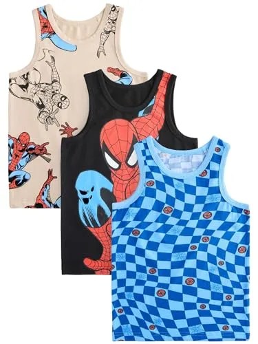 Next Trägertop Spiderman 3er-Pack - Spaß für kleine Superhelden - Spaghettitops im 3er-Pack mit Spiderman-Motiven, ideal für den Alltag. Maschinenwaschbar bei 40°C, bequem und pflegeleicht für aktive Kinder.