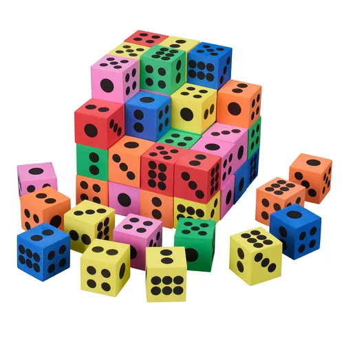 Flüsterwürfel Spielwürfel Kinderwürfel Zahlenwürfel Würfel Softwürfel 60er Set