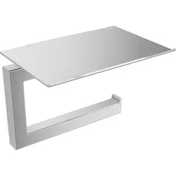 Papierrollenhalter Hewi System 900 Q mit Ablage, chrom von HEWI