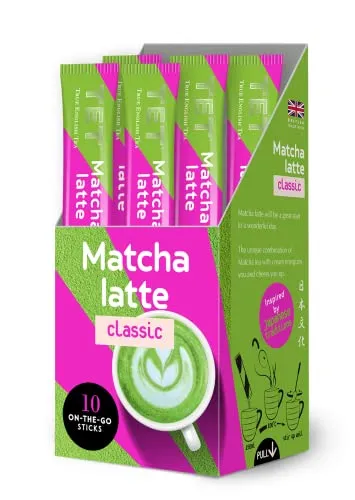 TET Matcha Latte Classic – Grüner Tee basiertes Getränk – 10 x 10 g Sticks