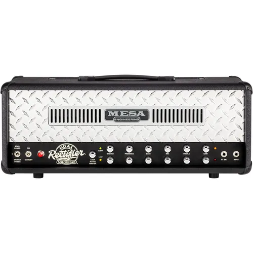 Mesa Boogie 90s Dual Rectifier Standard Black Bronco Gitarrenverstärker - Legendärer Röhrenverstärker mit zwei Kanälen und umfangreichen Klangmöglichkeiten. Ideal für vielseitige Musikstile von Blues bis Metal. Inklusive Fußschalter für einfachen Einsatz.
