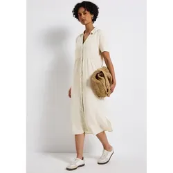Street One Leinen-Kleid in Creme - 42