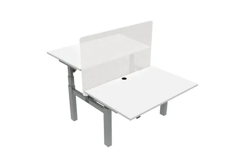 STIER Elektrisch höhenverstellbarer Team-Schreibtisch 501-88 - Schreibtisch mit 120x80cm, höhenverstellbar von 65-125cm für ergonomisches Arbeiten im Sitzen und Stehen. Ideal für Teamarbeit und flexibles Arbeiten.