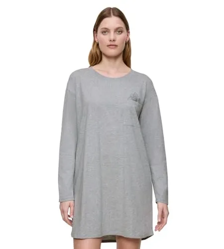 Triumph Long Sleeve Nightdress Grau Baumwolle 46 Damen von Triumph