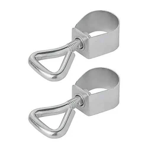 APT 2er Set Rohrklemme Rohrschelle 17-19 mm mit Schraube für Zeltstangen Markisen Camping