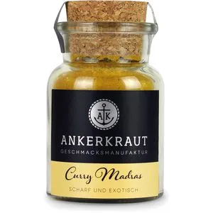 ANKERKRAUT Gewürzmischung Curry Madras, für Fleisch- und Fischgerichte, 60 g