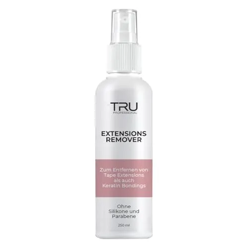 TRU Tape Extensions Remover Spray 250ml, Haarverlängerung Bondinglöser Kleber Entferner