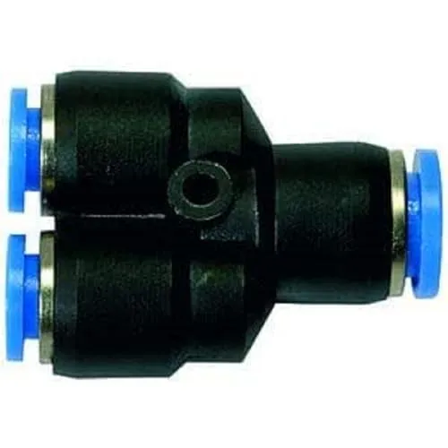 RIEGLER 109855-141.0804 Y-Steckverbindung »Blaue Serie«, reduzierend, Schlauch-Ø 1x8/2x4, 1Stk