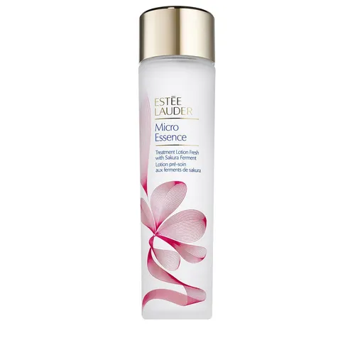 Estee Lauder Micro Essence Skin Activating Treatment Lotion mit Sakura Ferment, 200 ml - Körperlotion mit feuchtigkeitsspendender Wirkung, verfeinert das Hautbild und verströmt einen zarten Blütenduft.