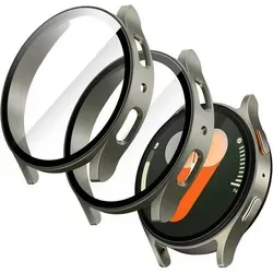Schutzhülle für Samsung Galaxy Watch 7 40mm – Gehärtetes Glas Grün 2er Pack - Schutzhülle für Erwachsene, schützt Ihre Uhr zuverlässig und stylish. Ideal für den täglichen Einsatz und sorgt für Langlebigkeit.
