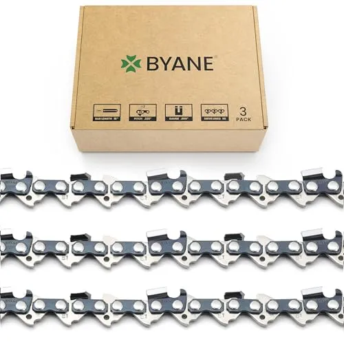 BYANE 3er-Pack Sägekette, 38 cm (15 Zoll), .325