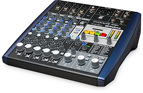 Presonus StudioLive AR8c B-Stock - B-Stock Mischpult mit 8 Kanälen und USB-Audio-Interface; ideal für Mehrspuraufnahmen und Live-Streaming; inklusive Presonus Studio One Pro für professionelle Musikproduktion.