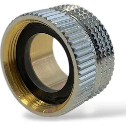 Übergangsstück Adapter Wasserhahn Armatur Messing verchromt M22/1 IG x 3/4