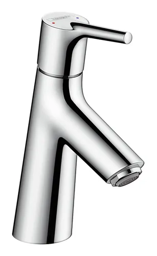 hansgrohe Talis S CoolStart Wasserhahn - Design-Waschtischmischer mit ComfortZone 80 für mehr Bewegungsfreiheit und CoolStart-Funktion für Wassersparen. Inklusive Zugstangen-Ablaufgarnitur für komfortable Nutzung.