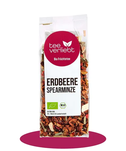 teeverliebt - Erdbeere Spearminze Bio loser Früchtetee