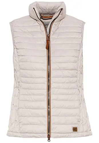 camel active Damen kurze Steppweste in weiß von camel active