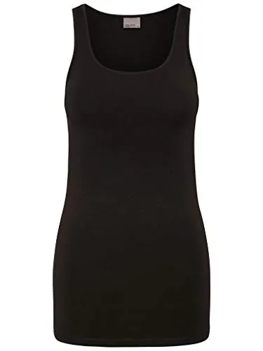 VERO MODA Damen Tank Top VMMaxi My Soft Long Basic Damentop 10185110 Black XXL