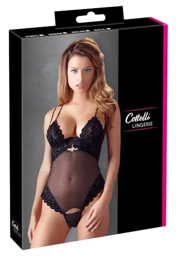 Cottelli Collection 80B/mittel Tina String Body Dessous in schwarz von Cottelli Collection