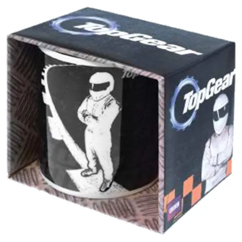 Sehr sammelwürdiger, stilisierter Becher im Top-Gear-The-Stig- und Racetrack-Des