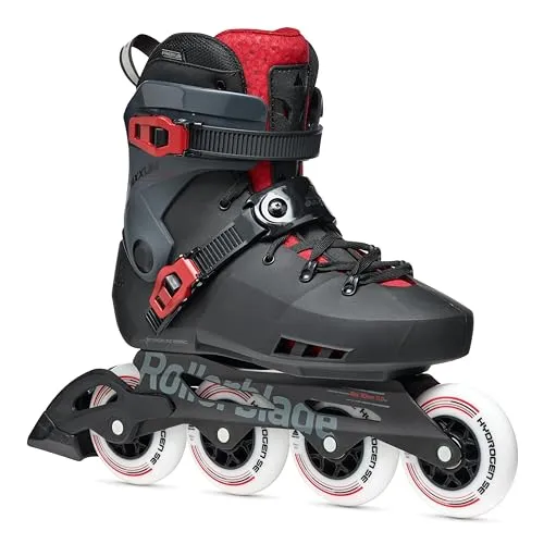 ROLLERBLADE MAXXUM XT Inline Skate 2025 - schwarz/rot, Größe 43-44 - Fitness Skates mit hoher seitlicher Unterstützung und individuell einstellbarer Passform für optimale Leistung und Komfort. Ideal für Skifahrer, um auch in der Nebensaison fit zu bleiben.