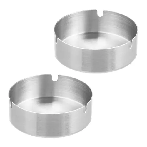 Aschenbecher Silber von Relaxdays