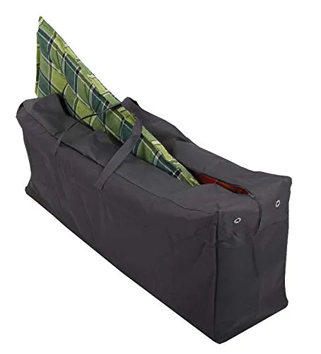 colourliving Schutzhülle für 4 Gartenmöbelauflagen Aufbewahrungstasche für Auflagen Kissentasche Robustes 420D Polyester anthrazit