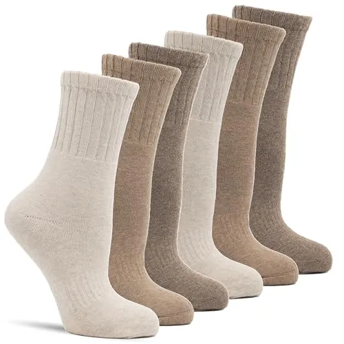 Thermo Wintersocken Herren Damen 6er Pack – dicke warme Socken aus Baumwolle – gefütterte Thermosocken für Arbeit, Outdoor & Freizeit (DE/NL/SE/PL, Numerisch, 39, 42, Regular, Regular, Natur)