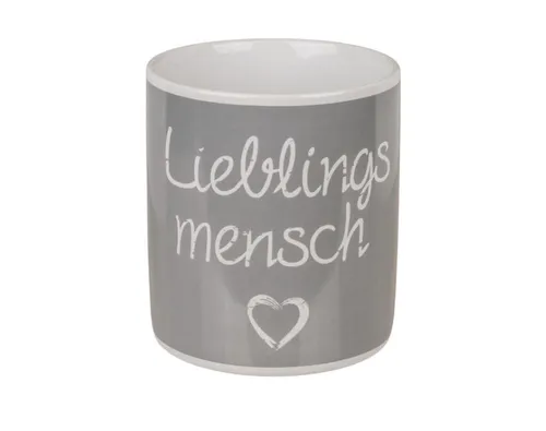 Kaffeebecher Jumbobecher XXL Becher Kaffeetasse Keramik Lieblingsmensch 850 ml