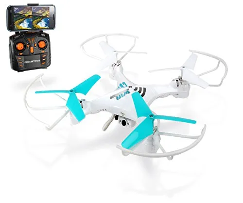 Dickie Toys 201119437 - RC DT-QL Livecam Quadrocopter, funkferngesteuerter Quadrokopter mit Live-Kameraübertragung, 30 cm