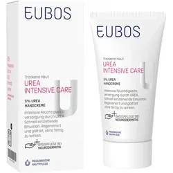 Eubos Dry Skin Urea 5% Creme 75 ml - Handpflege für sehr trockene Haut, intensiv hydratisierend mit 5% Urea, schützt vor Austrocknung und sorgt für geschmeidige Hände.