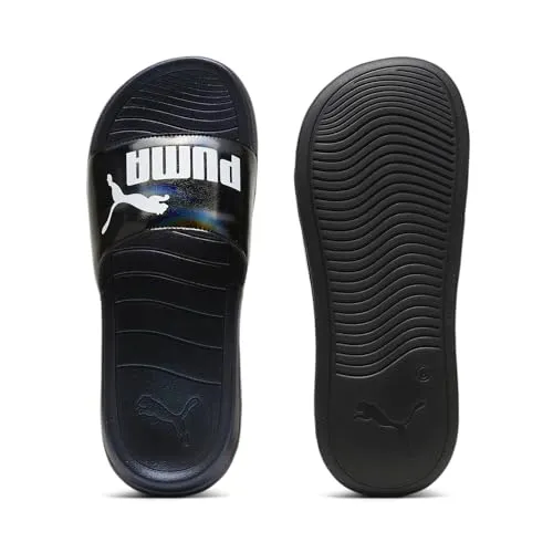 PUMA POPCAT 20 GIRLPOWER Badesandale schwarz 38 EU - Badeschuhe in Größe 38, sportlich und stylisch, ideal für Strand und Freizeit mit bequemem Synthetik-Obermaterial.
