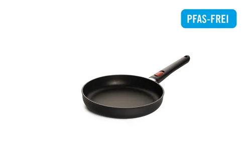 WOLL Bratpfanne Eco Lite QXR - Pfanne aus 100% recyceltem Aluminium, PFAS-frei und induktionsgeeignet. Ideal für gesundes Braten mit antihaftbeschichteter Oberfläche und abnehmbarem Stielgriff.