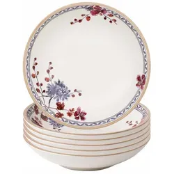 Villeroy & Boch Artesano Provençal Lavendel Pastaschalen 6er Set - Schalen & Schüsseln: 6 elegante Pastaschalen aus Premium Porzellan mit stilvollem Lavendel-Dekor, spülmaschinenfest und ideal für Pasta-Liebhaber.