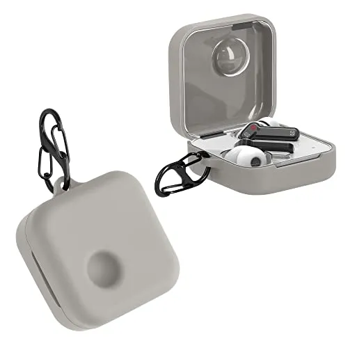 kwmobile Hülle kompatibel mit Nothing Ear (1) Hülle - Kopfhörer Case - TPU Silikon Cover - Schutzhülle in Grau