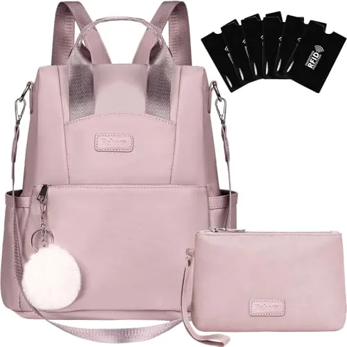 Eshow Rucksack Damen Klein – Anti-Diebstahl Eleganter Cityrucksack