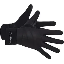 Craft Core Essence Padded Glove schwarz (999000) XL - Vielseitige Trainingshandschuhe aus recyceltem Thermo-Jersey, wasserabweisend und leicht. Optimal für Fitness, Laufen und Freizeit – ideal für jedes Wetter!