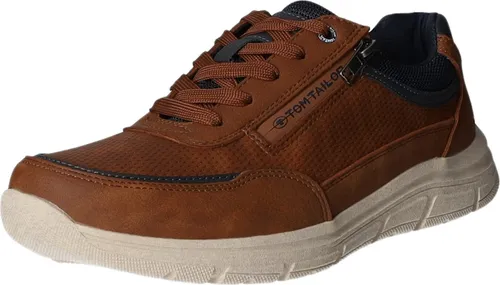 Tom Tailor Herren Sneaker 9580080005, Cognac, 41 EU - Herren-Sneaker in klassisch modernem Design, ideal für jeden Anlass und zeitlos kombinierbar.
