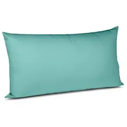 fleuresse Kissenbezug Satin 40 x 80 cm Blau Aqua von fleuresse