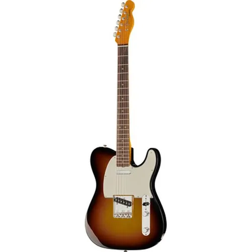 Fender AV II 63 TELE RW WT3TB - Fender American Vintage II 1963 Telecaster; E-Gitarre mit Erle-Korpus und Palisander-Griffbrett für authentischen Vintage-Sound und ein klassisches Design, inkl. Vintage-Style Koffer.