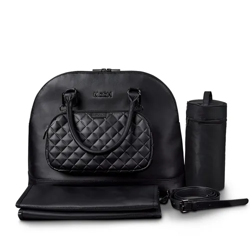 Moon Wickeltasche Fashion Bag inkl. Clutch, Schwarz in schwarz von Moon