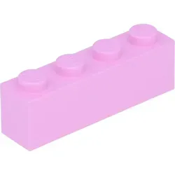 LEGO: 50 Steine 1x4, blasses Pink - Rosa