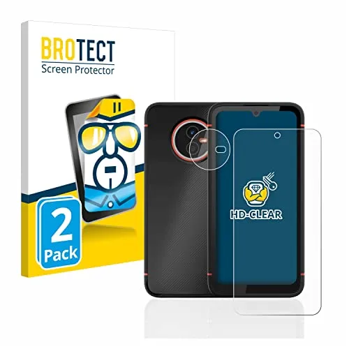BROTECT 2 Stück Schutzfolie für Gigaset GX4 / GX4 Pro (Display+Kamera) Displayschutz Folie Made in Germany, Ultra-Klar